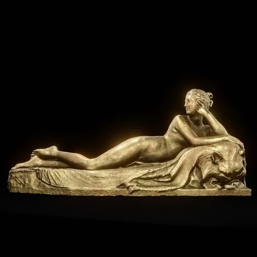 statue of Brass Canova naiad