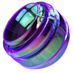 Iridescent Acrylic Edge Emission