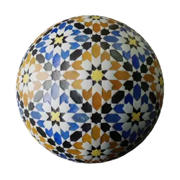 Rustic Hand-Painted Ceramic Tile 08