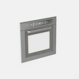 Detailed 3D model of a modern built-in oven designed for Blender, ideal for kitchen renders.