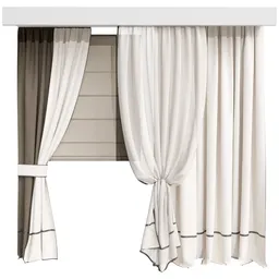 MI Silk And Cotton Curtain Set
