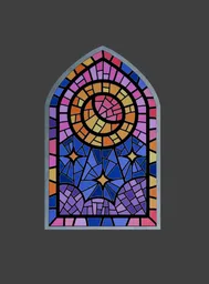 Church glass window style 14