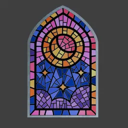 Church glass window style 14