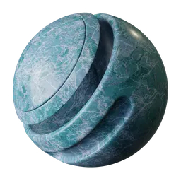 Turquoise marble