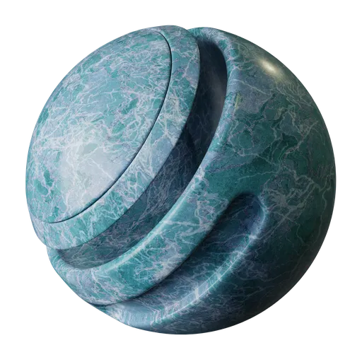 Turquoise marble