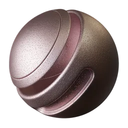 High-resolution PBR metal texture for 3D rendering in Blender, customizable color.