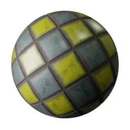 Realisitic procedural colorful marble