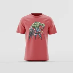 Marvel Avengers  Red Graphic T-Shirt
