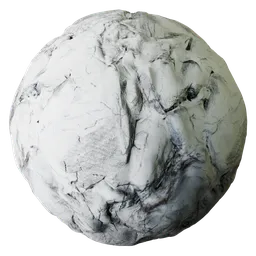 Snow Covered Rock Ground