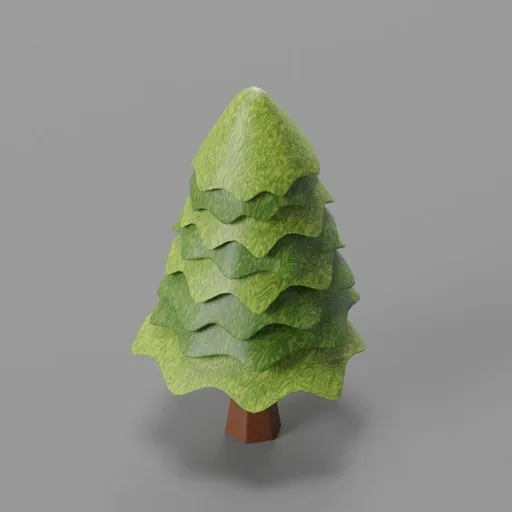 Stylized Pine Tree