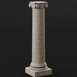 Stone Pillar Column Tall