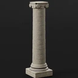 Stone Pillar Column Tall