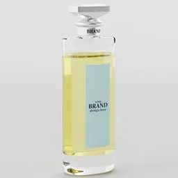 Elegant perfume bottle mockup