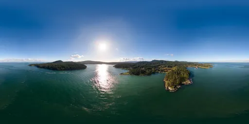 Sunny Aerial Islands Ocean