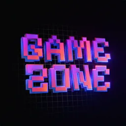 Colorful offset 3d text