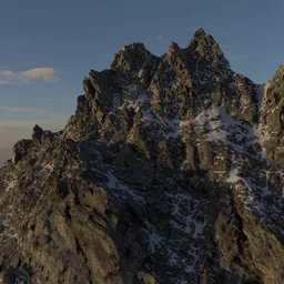 Large Rocky Mountain Peak Photoscan