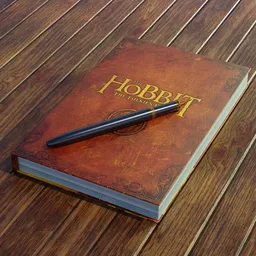 Book (Hobbit)with a pen