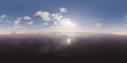 Lake Desert Cloudy Sky