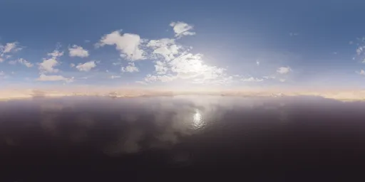 Lake Desert Cloudy Sky
