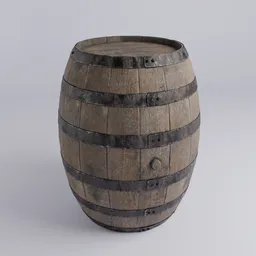 Old oak barrel