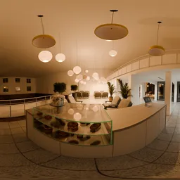Interior Shop  At Night  HDRi