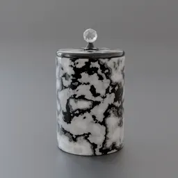 "32cm Ceramic Pot with Procedural Marble Finish - Blender 3D Model for Drawing". This high quality 3D model was rendered using Substance Designer and features a stunning marble texture. Perfect for use in drawing projects, this ceramic pot is a must-have for any 3D artist.