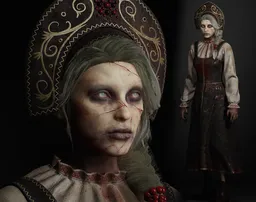 Slavic Zombie Girl