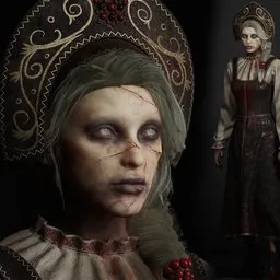 Slavic Zombie Girl