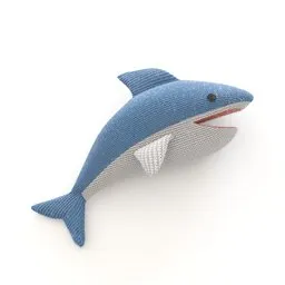 Knitted Shark Toy for Kids