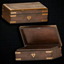 Antique Wooden Keepsake Box