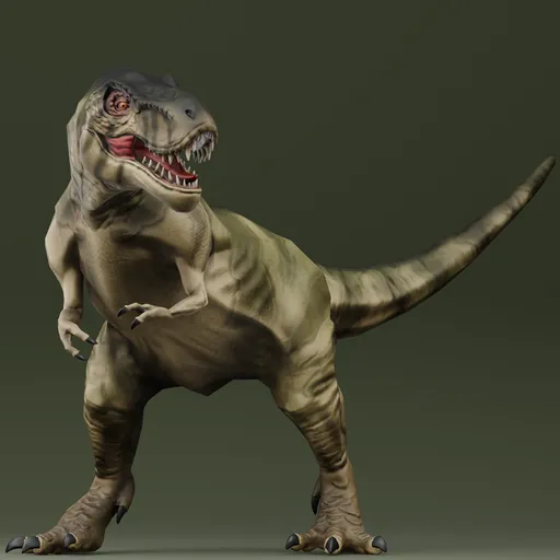 T rex Rigged