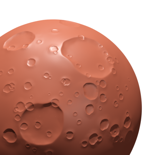 BlenderKit FREE brush: moon crater in category landscape by Vilém Duha