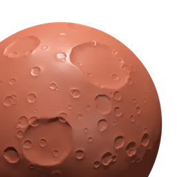 3D sculpting brush for Blender creating realistic moon craters on digital landscapes.