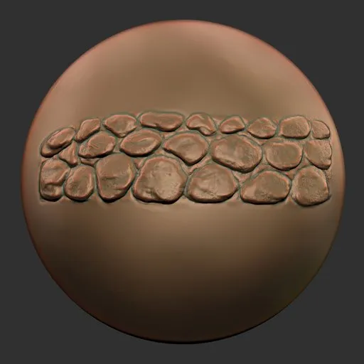 Detailed dragon scale texture sculpting brush for 3D modeling in Blender, perfect for creature design.