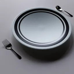 Plate with spoon