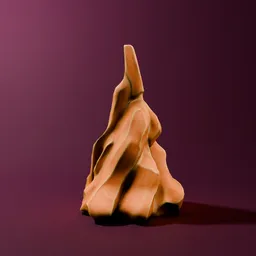 Low poly game rock