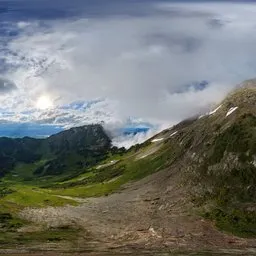 Mountain Landscape Dramatic Sky