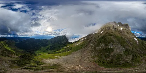 Mountain Landscape Dramatic Sky