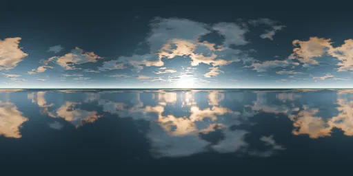 Azure Reflection Sunset