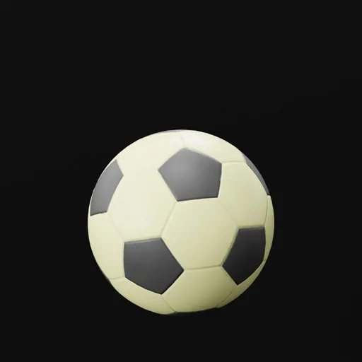 Detailed 3D soccer ball model for Blender, ideal for sports and game simulations.