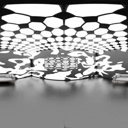 Car Studio HDRI Pattern Light Reflection