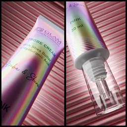 cosmetics cream fish eye mockup