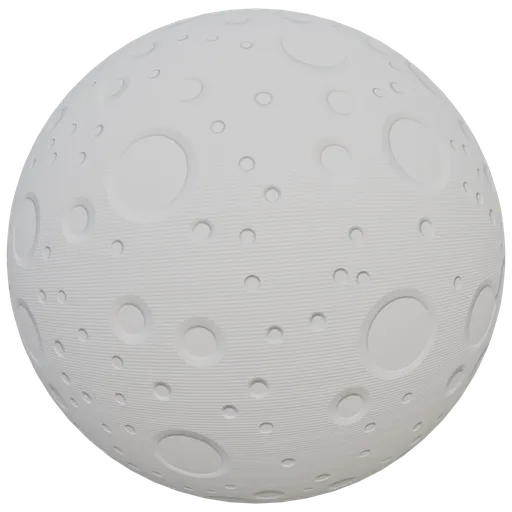 White PBR material with circles and stripes pattern for 3D modeling, adaptable hue, fits organic category.