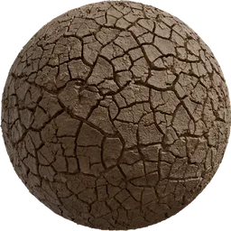Mud Cracked Dry Riverbed 002