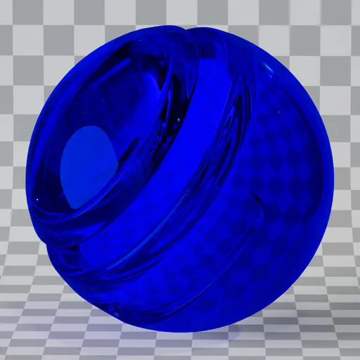 Glass Blue