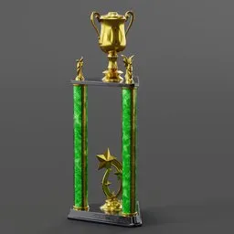 Triple Column Trophy
