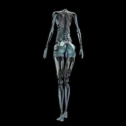 Cyborg Mechanical Skeleton - Female