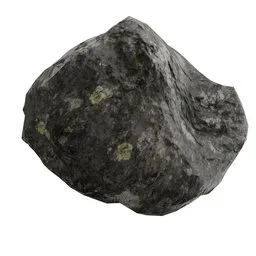 Detailed 3D model of a textured greywacke stone for environment rendering in Blender.