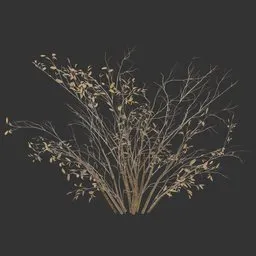 Winter Bush Plant Game Ready