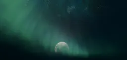 Aurora Fog Moon
